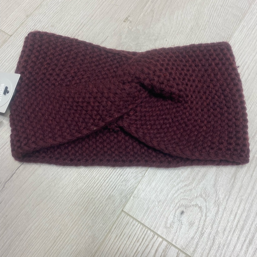 West Loop Maroon Knit Hairband - Picture 2 of 7